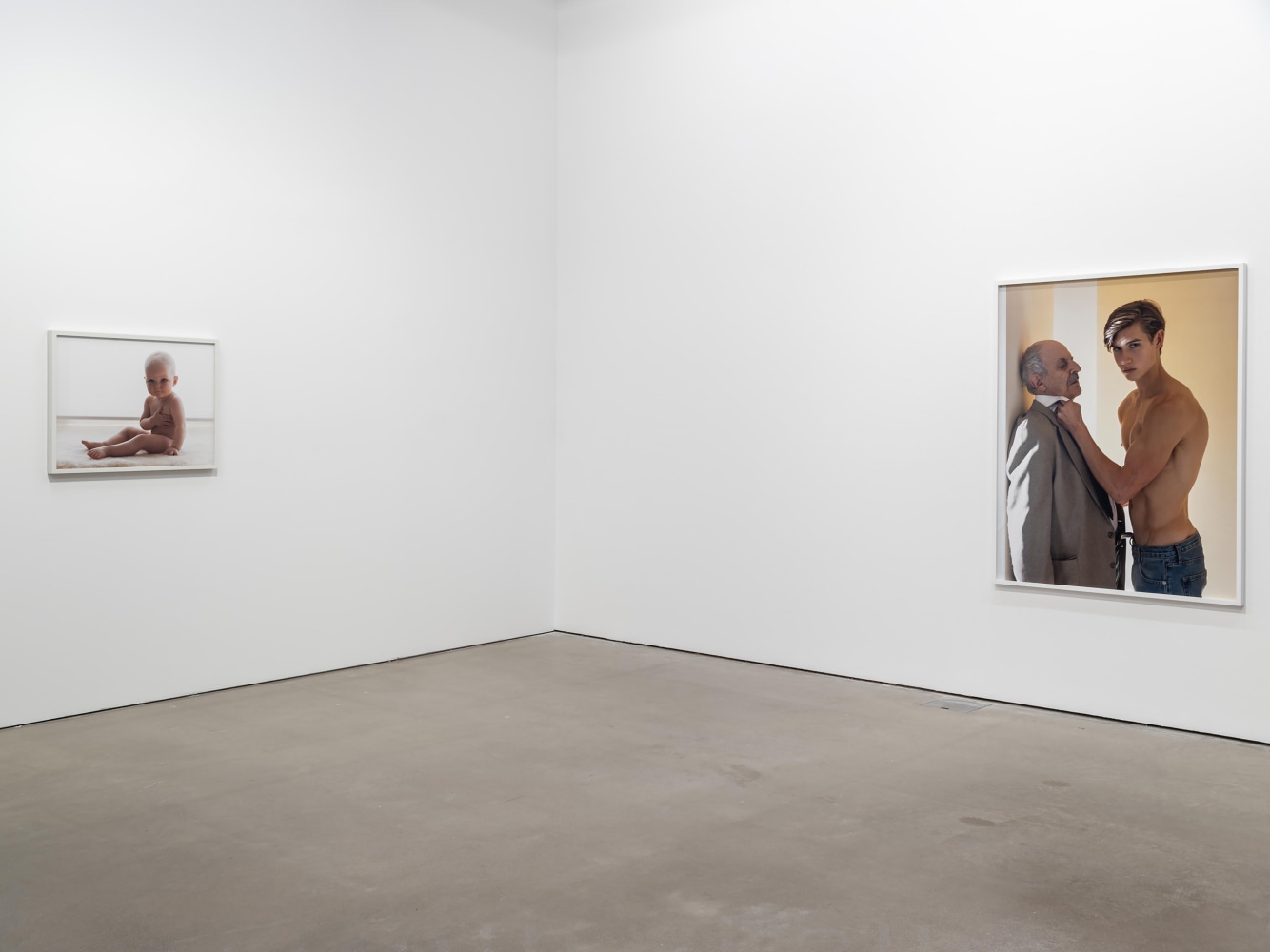 Installation view of photographs by Torbjørn Rødland
