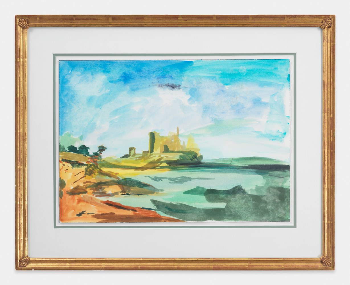 painting of a castle by Karen Kilimnik