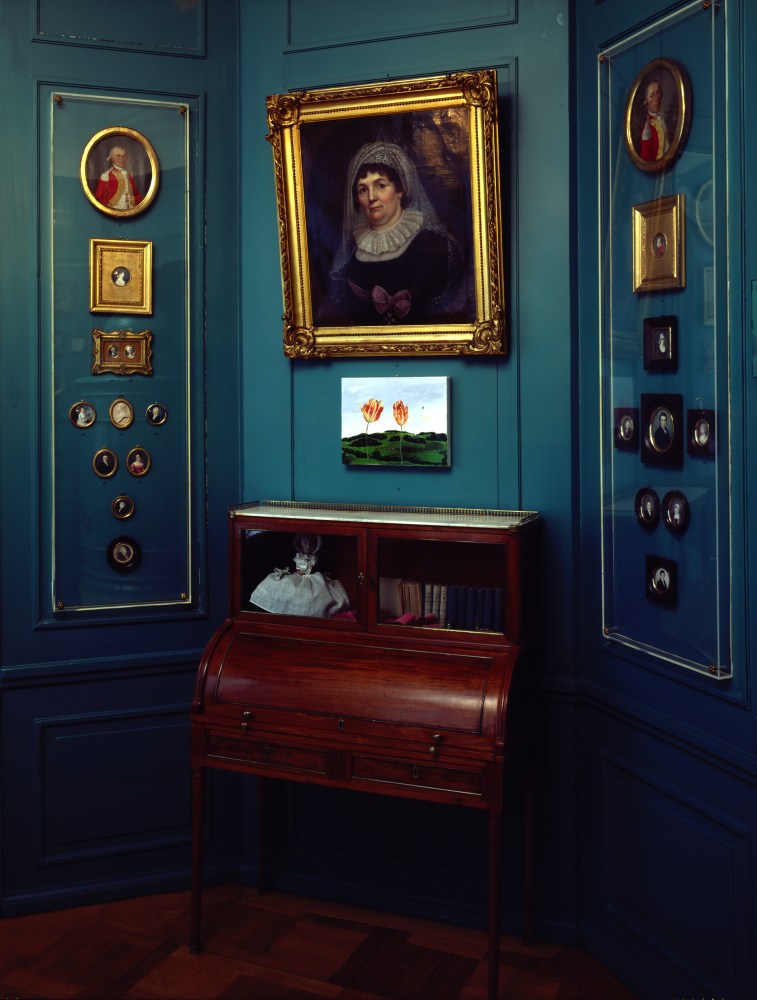 Installation view of works by Karen Kilimnik