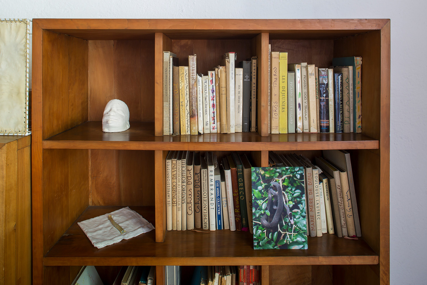 Installation view of sculptures by Matthew Angelo Harrison and other artists
