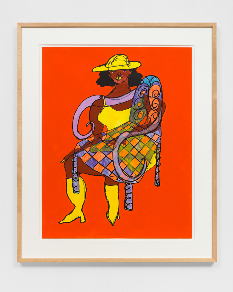 Lady in Yellow on Wide Base Lounge #3

2021

Colored pencil, acrylic paint, gouache, charcoal, graphite on archival inkjet print

Unique

Sheet 91.5 x 72.5 cm / 36 x 28 1/2 in

Frame 114.5 x 95.5 cm / 45 x 37 1/2 in

SELF 50156