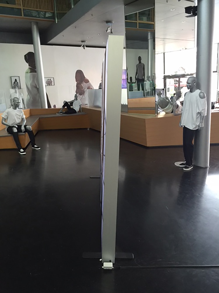 Installation view of video work by Torbjørn Rødland