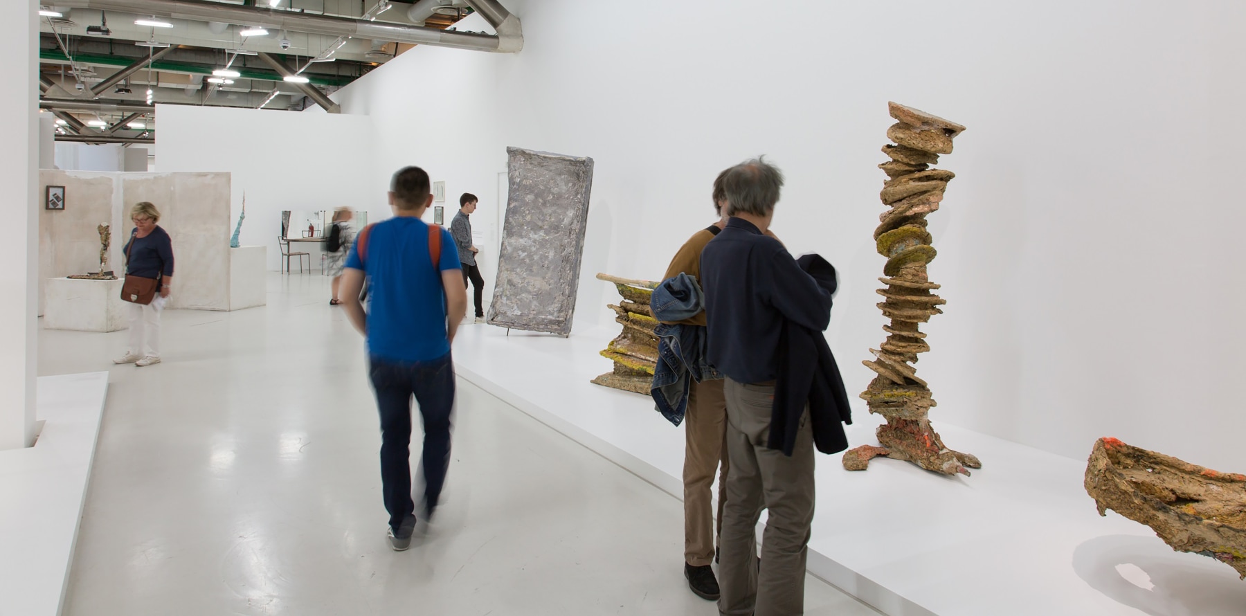 Installation view of works by Franz West