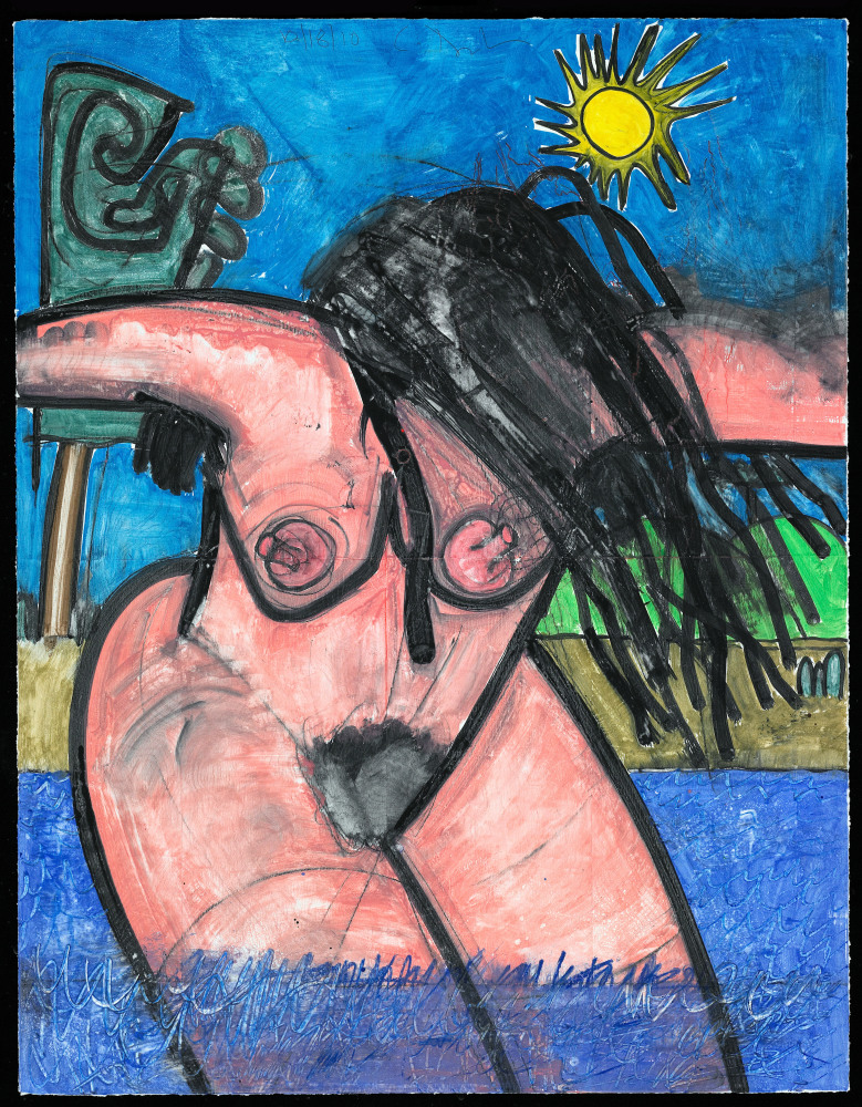 monotype by Carroll Dunham