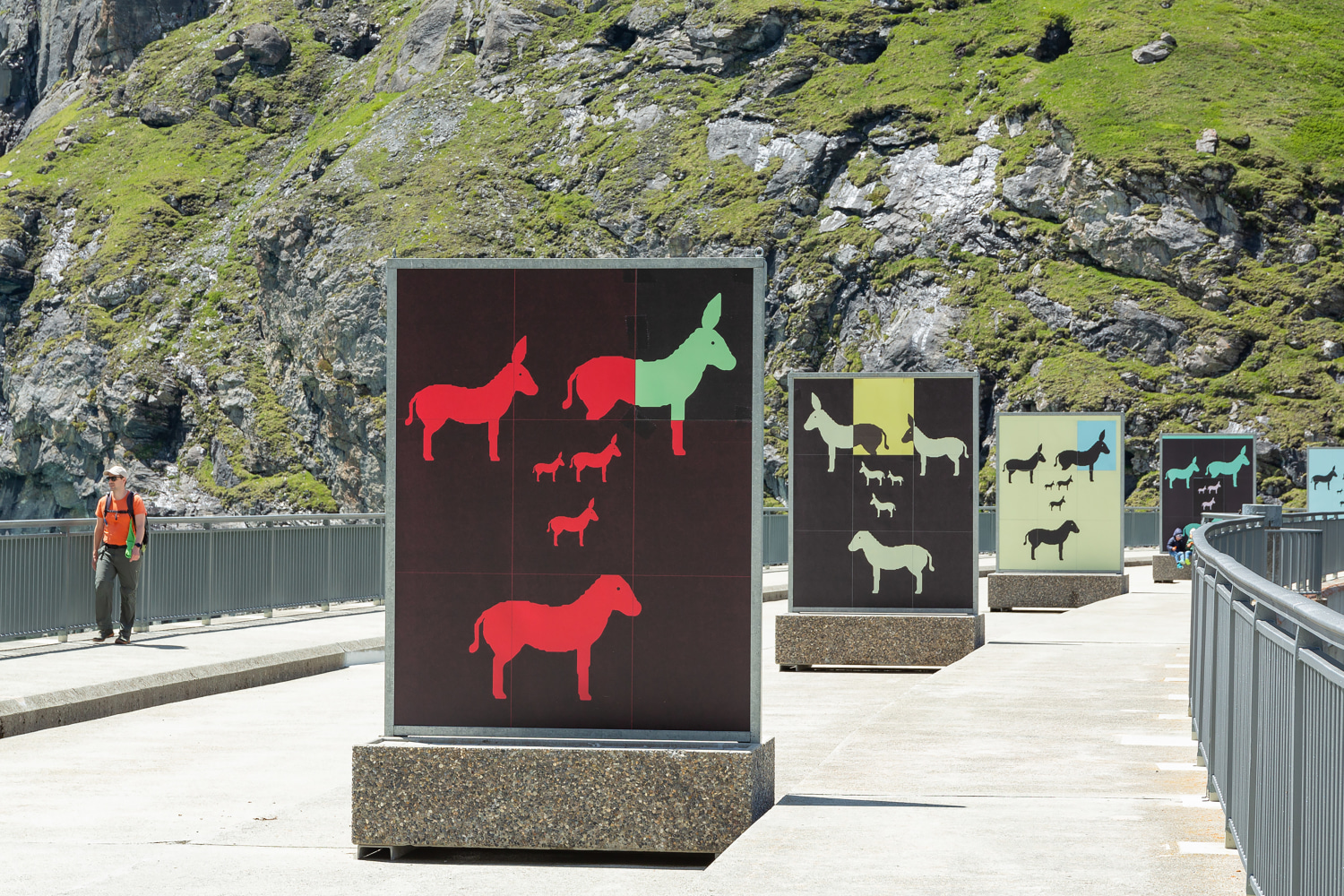 Installation view of works by Valentin Carron