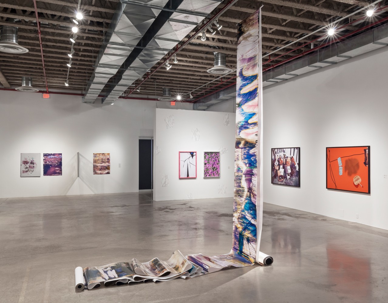 Installation view of Works by Lucas Blalock