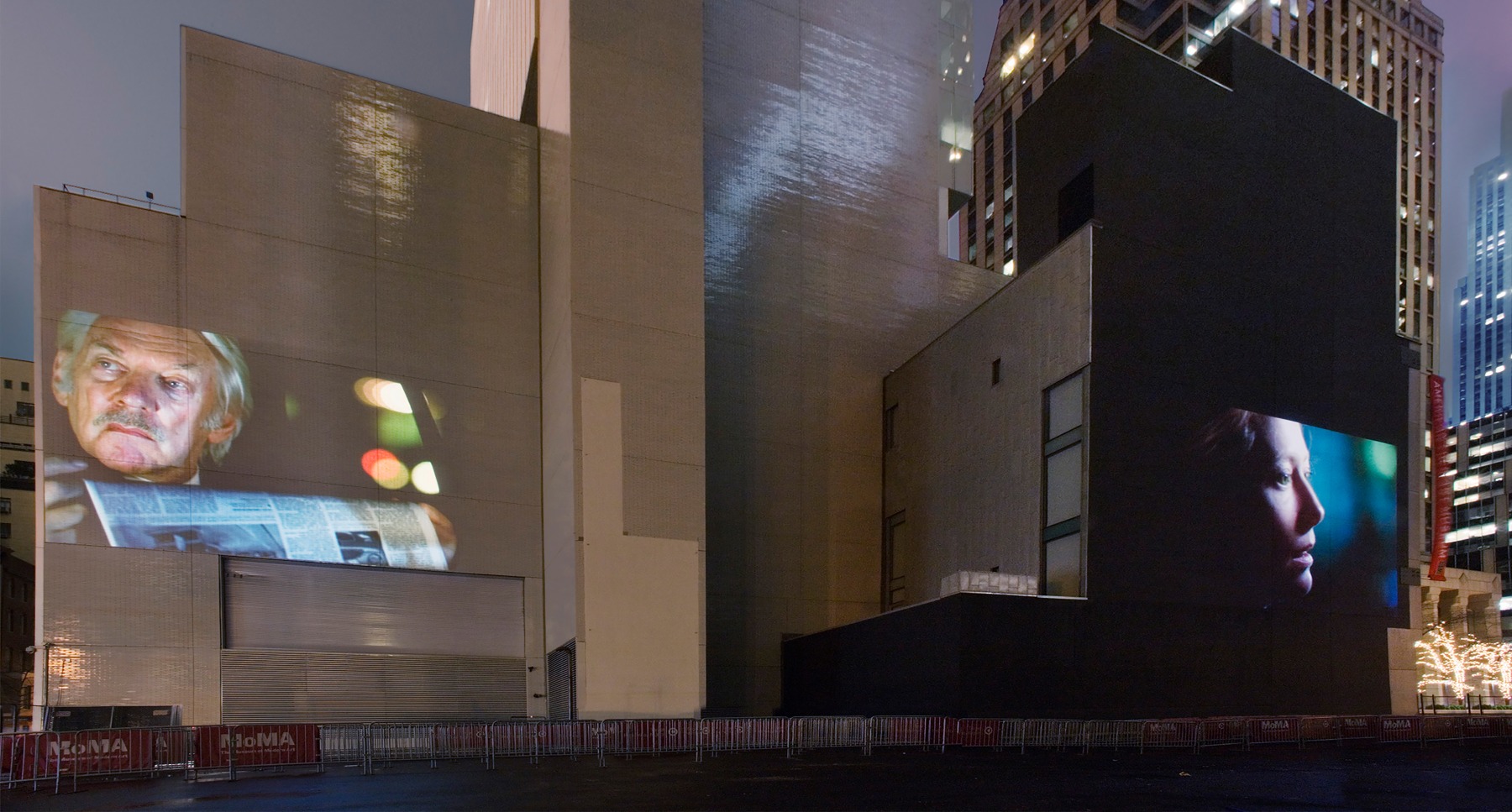 Installation view of living art installation by Doug Aitken