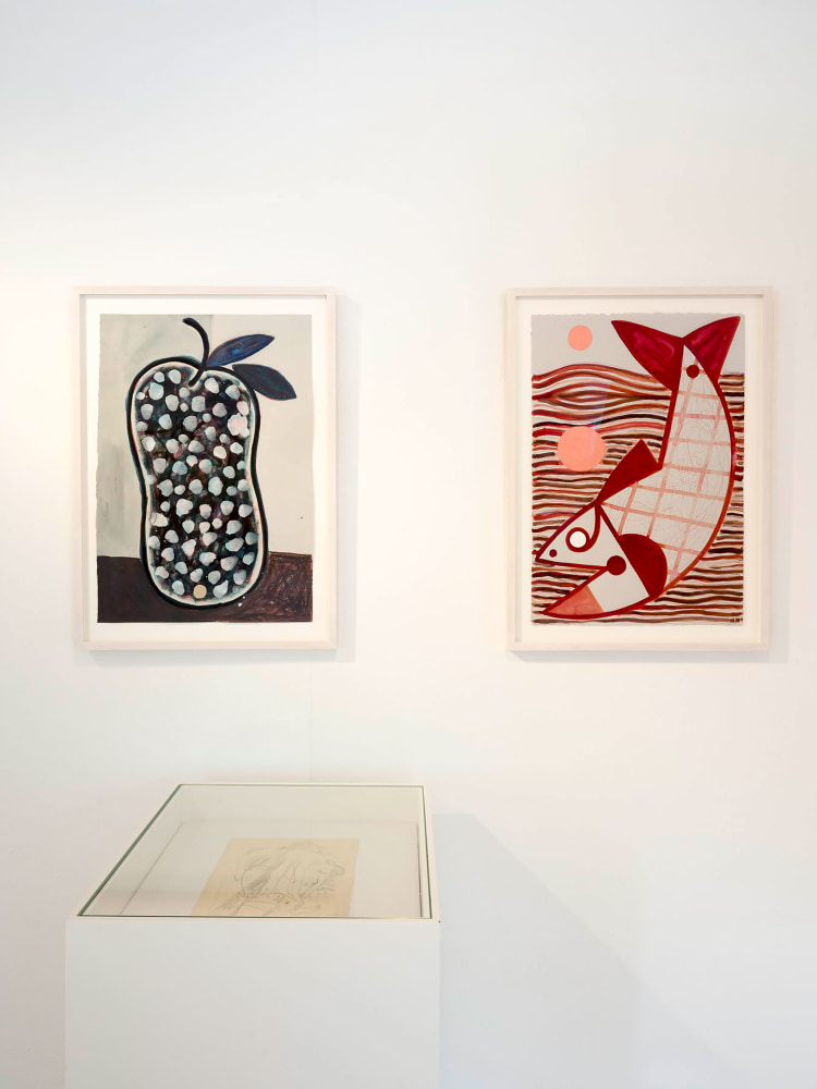 Installlation view, Austin Eddy, Vogel, Fisch und Farbe, Museum Penzberg &amp;ndash; Sammlung Campendonk, Penzberg, 2025