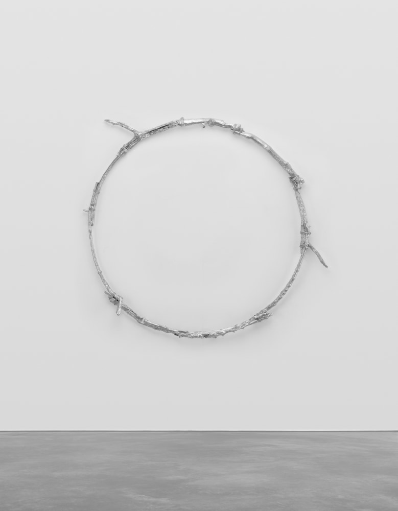 silver bronze circle by Ugo Rondinone