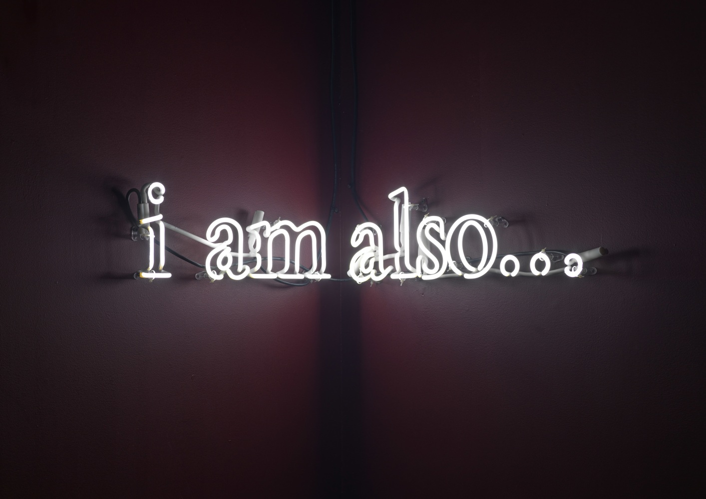 Neon text work by Douglas Gordon