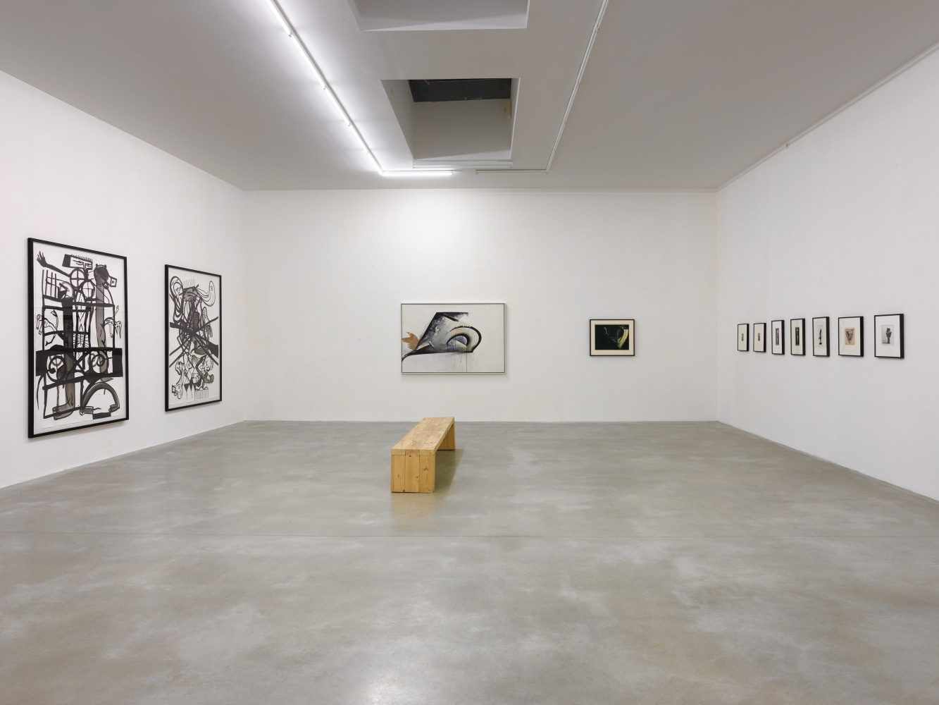 Installation view of works by various artists