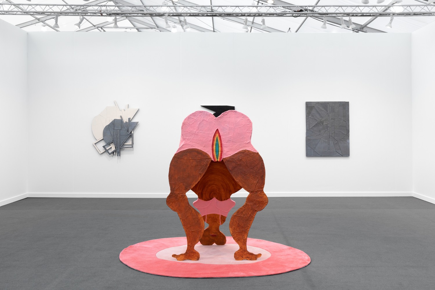 Installation view of art fair booth