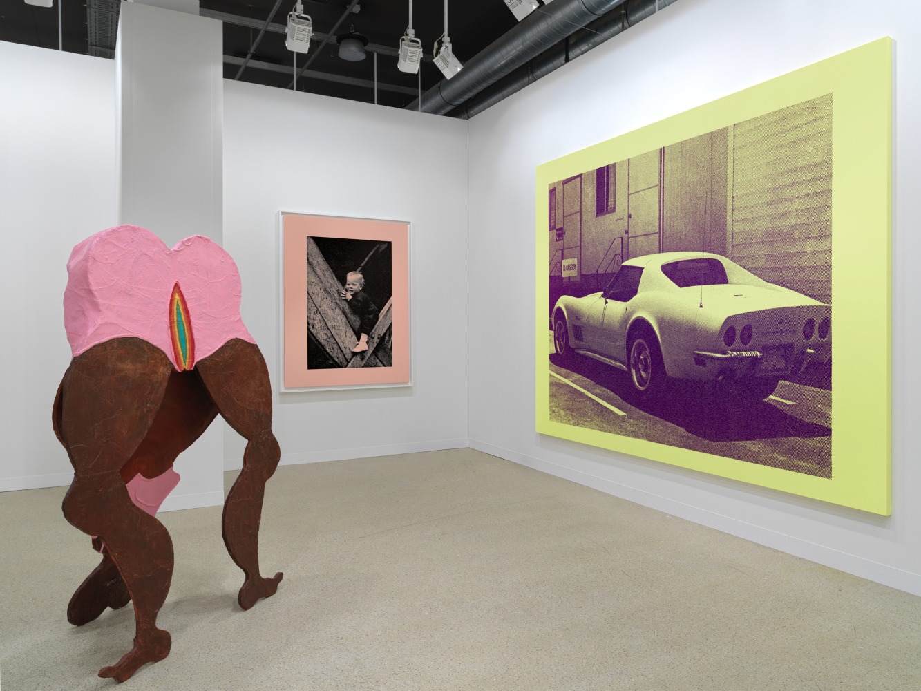 Installation view of works by various artists