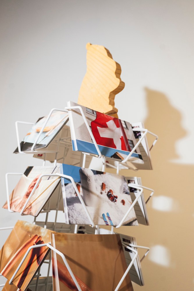 Installation view, Lucas Blalock, Souvenir Cinema, Swiss Consulate, New York, 2025