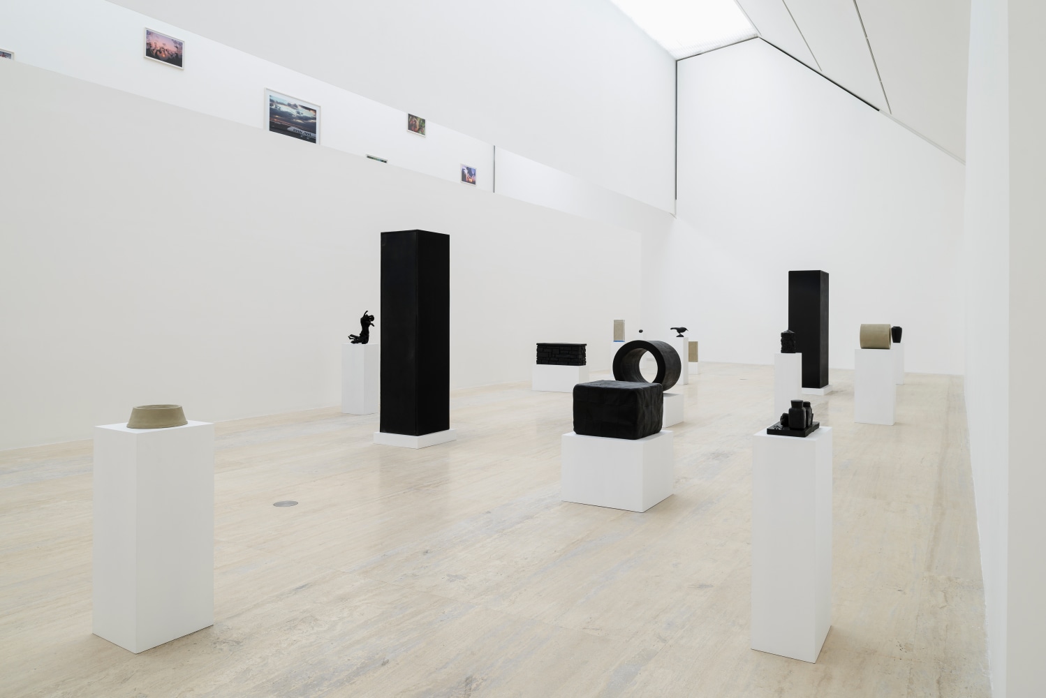 Installation view of sculptures by Peter Fischli and David Weiss