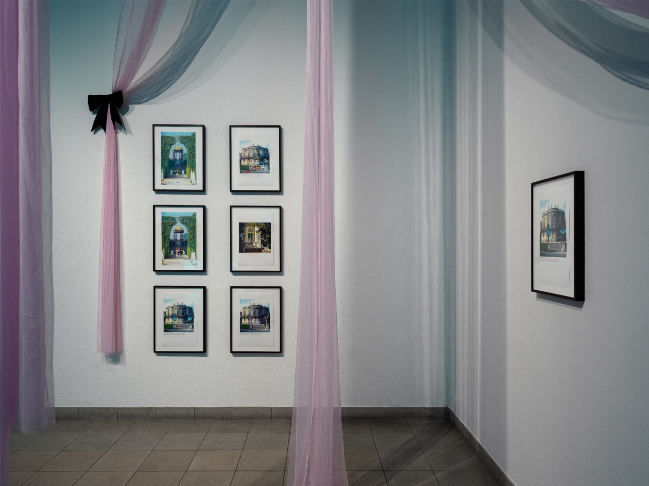Installation view, Karen Kilimnik, Swan Lake, Kunsthaus Glarus, Glarus, 2023