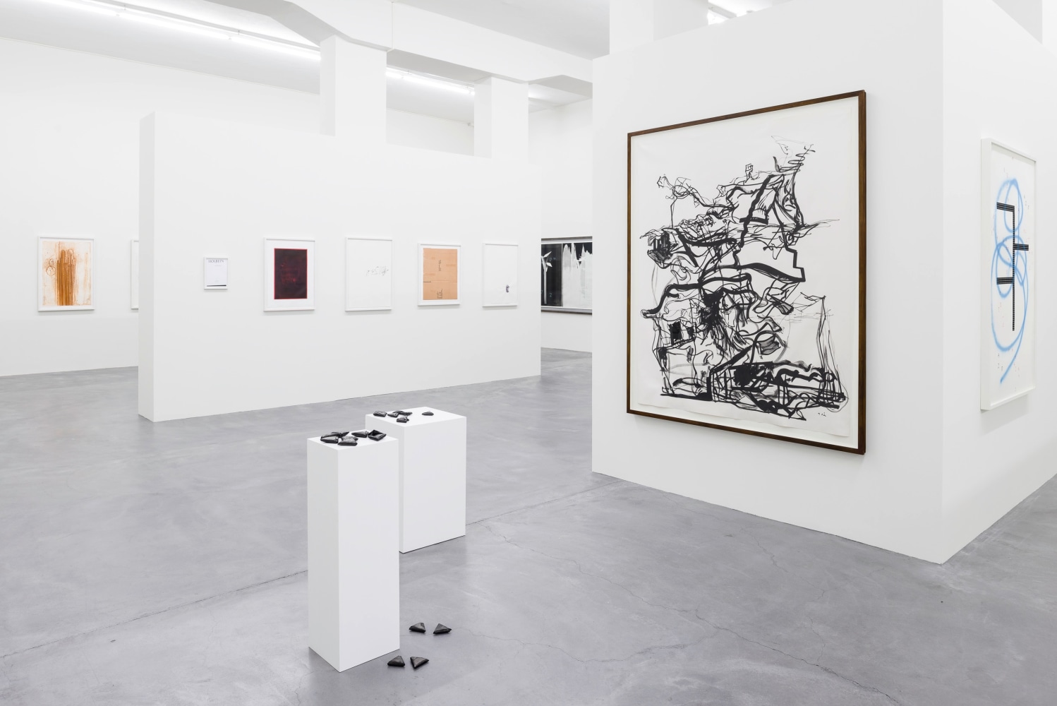 Installation view, Works on Paper, Galerie Eva Presenhuber, L&amp;ouml;wenbr&amp;auml;u Areal, Zurich, 2015