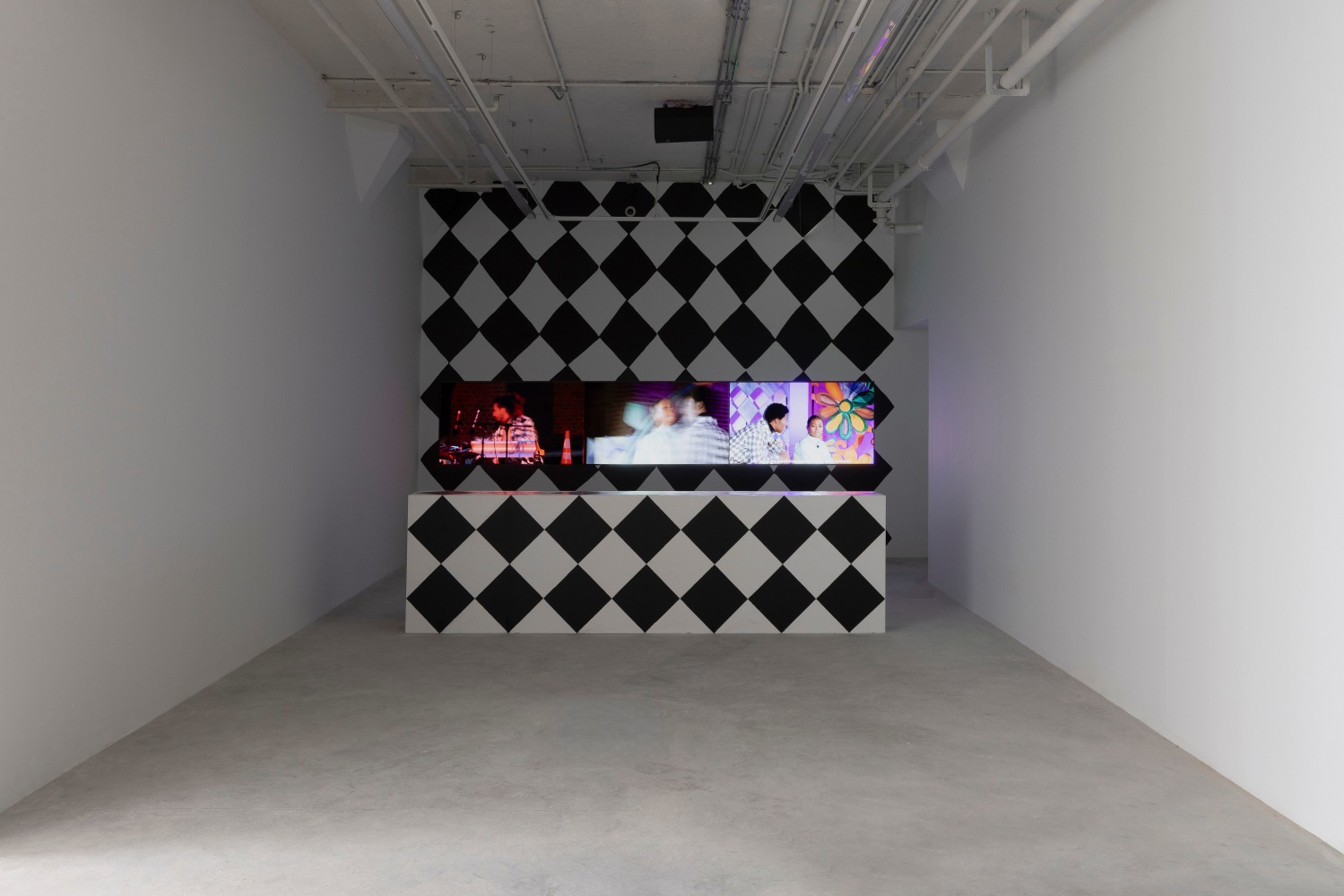 Installation view, Tschabalala Self, The Illusion of the Self, Longlati Foundation, Shanghai, 2025