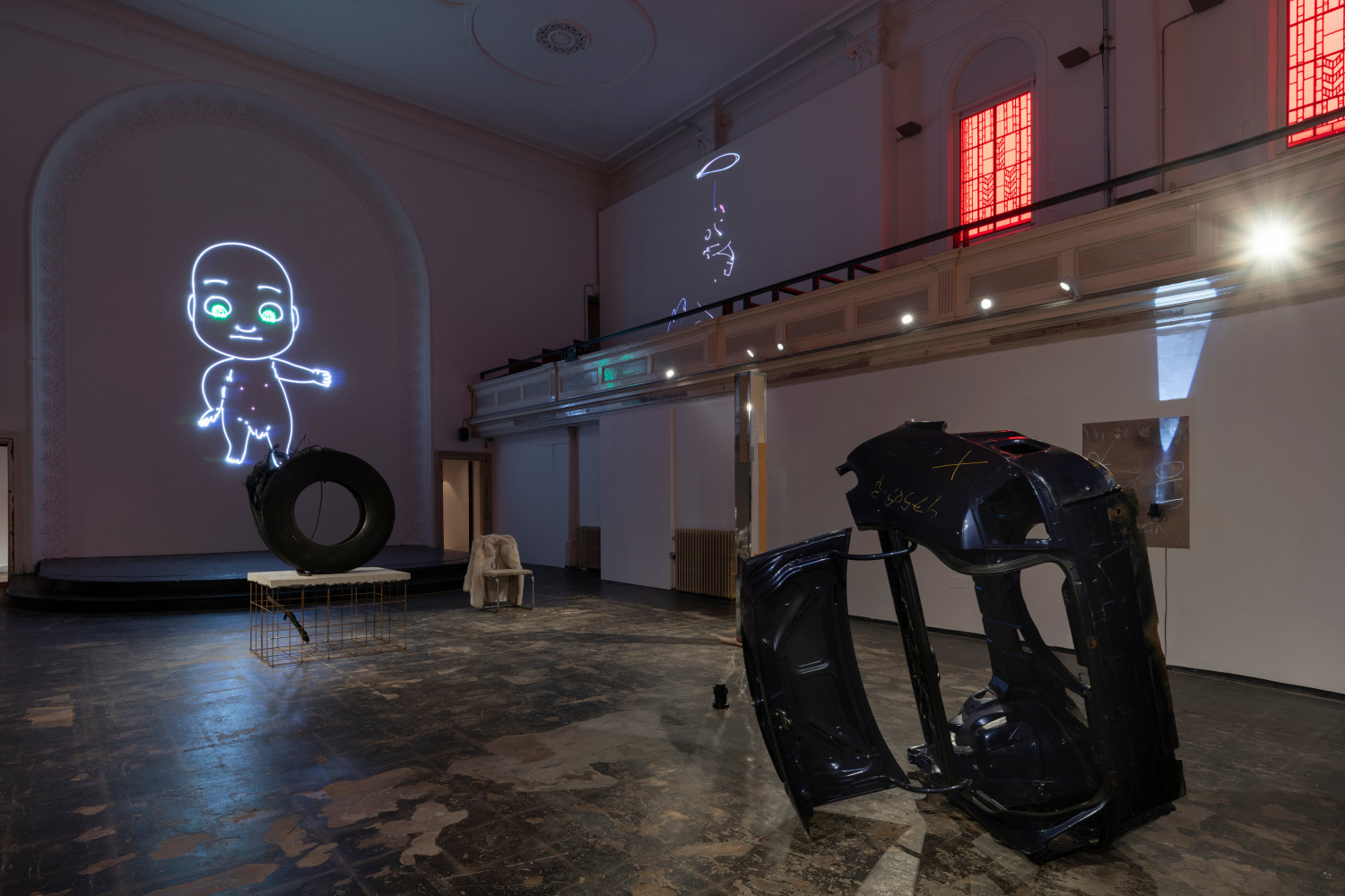 Installation view, All Crescendo, No Neward,&amp;nbsp;Zabludowicz Collection, London, 2023