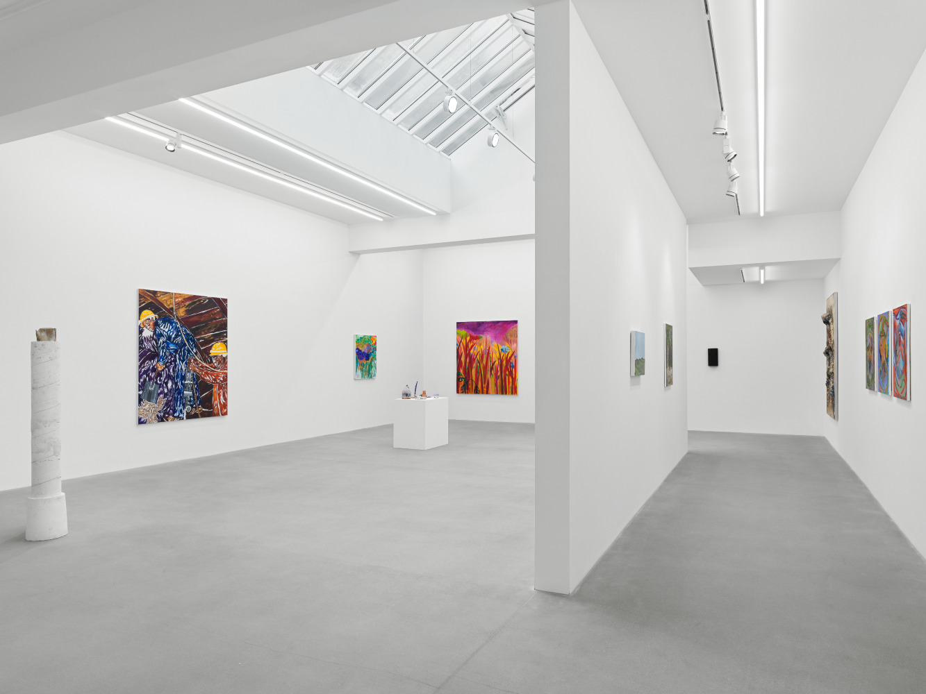 installation views of works by various artist