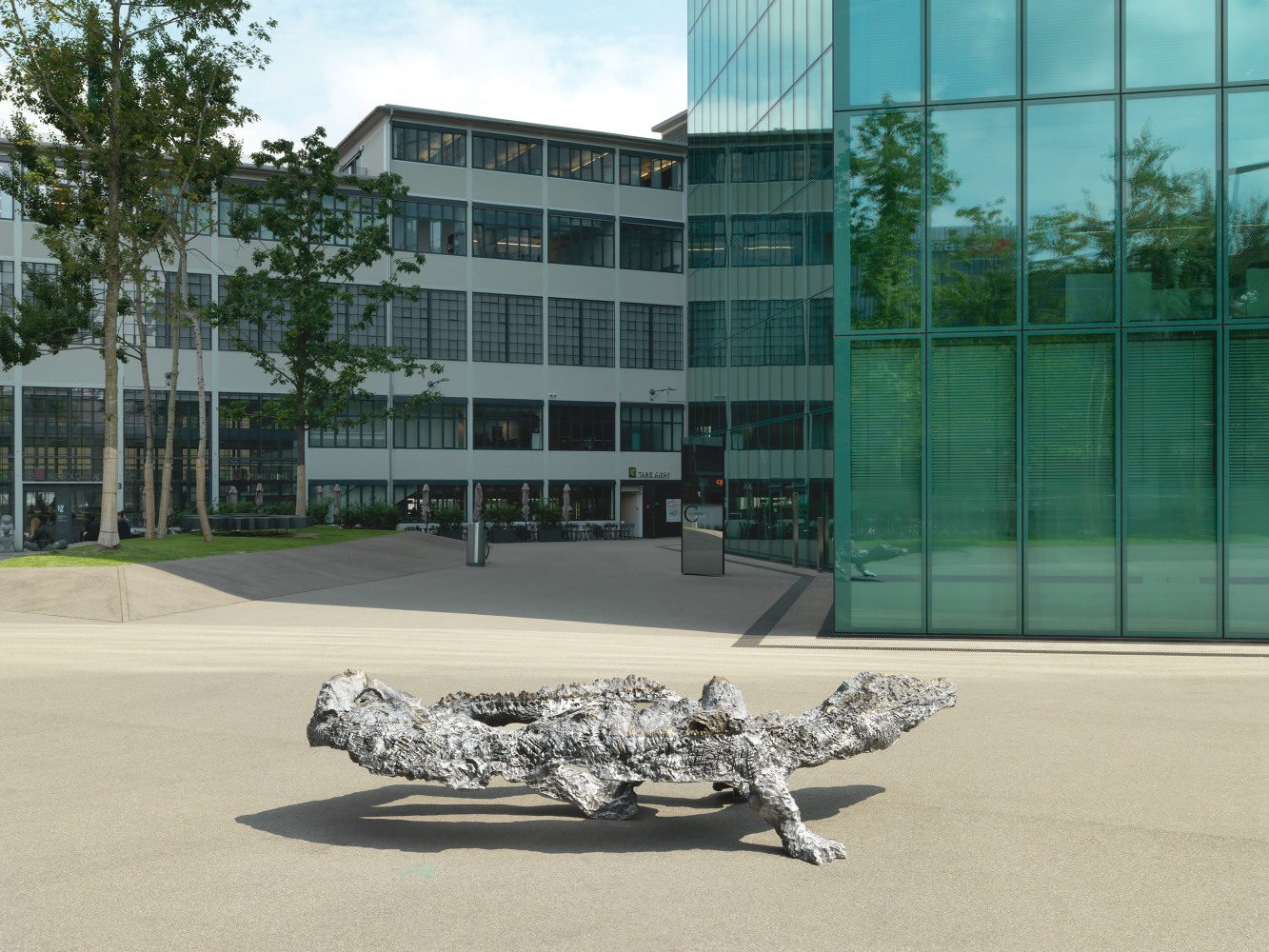 Installation view of sculpture by Jean-Marie Appriou