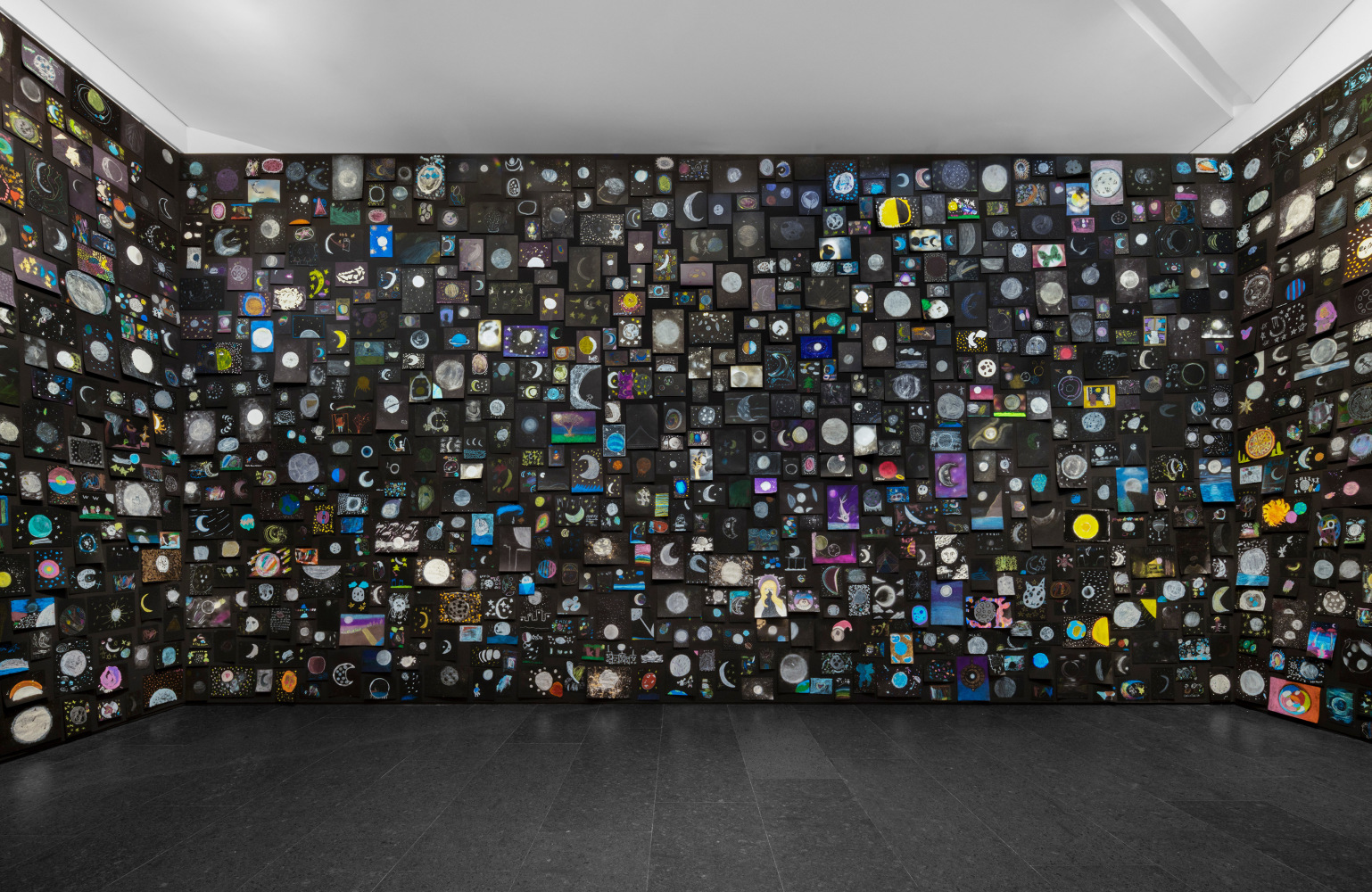 Installation view, Ugo Rondinone, long last happy, Arte Abierto, Mexico City, 2025