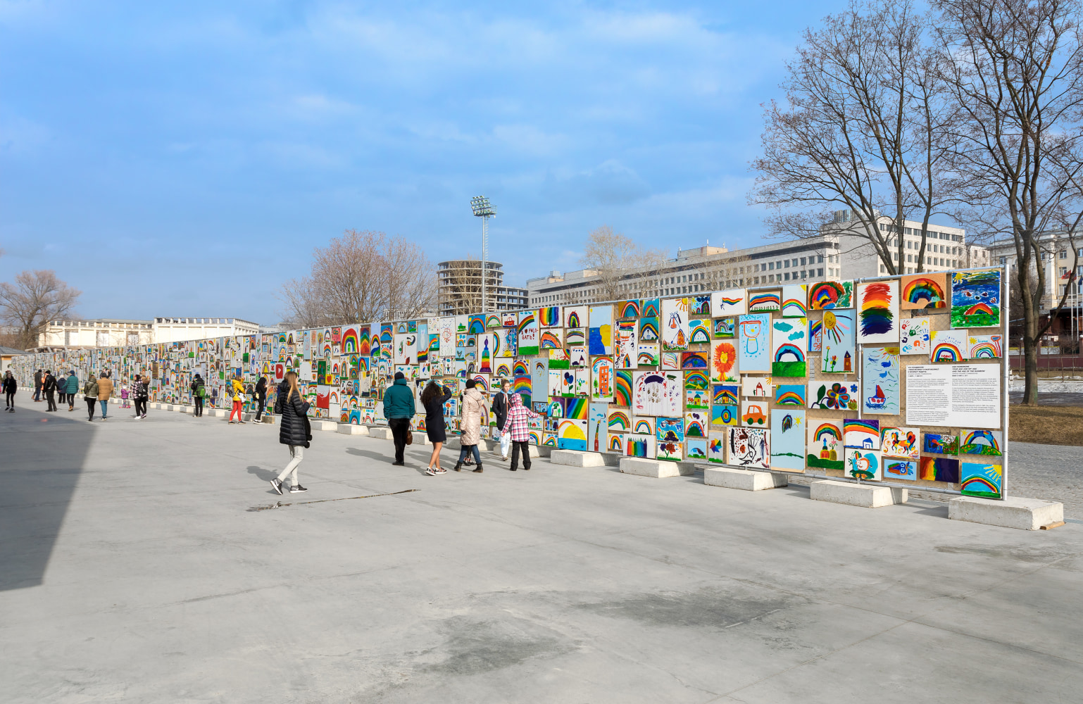 Installation view of sculpture by Ugo Rondinone