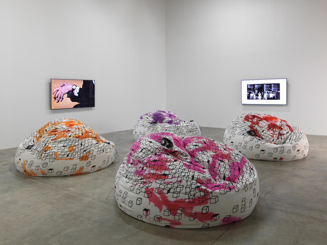 Installation view of works by John Giorno