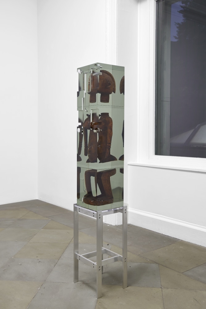 Installation view of sculptures by Matthew Angelo Harrison