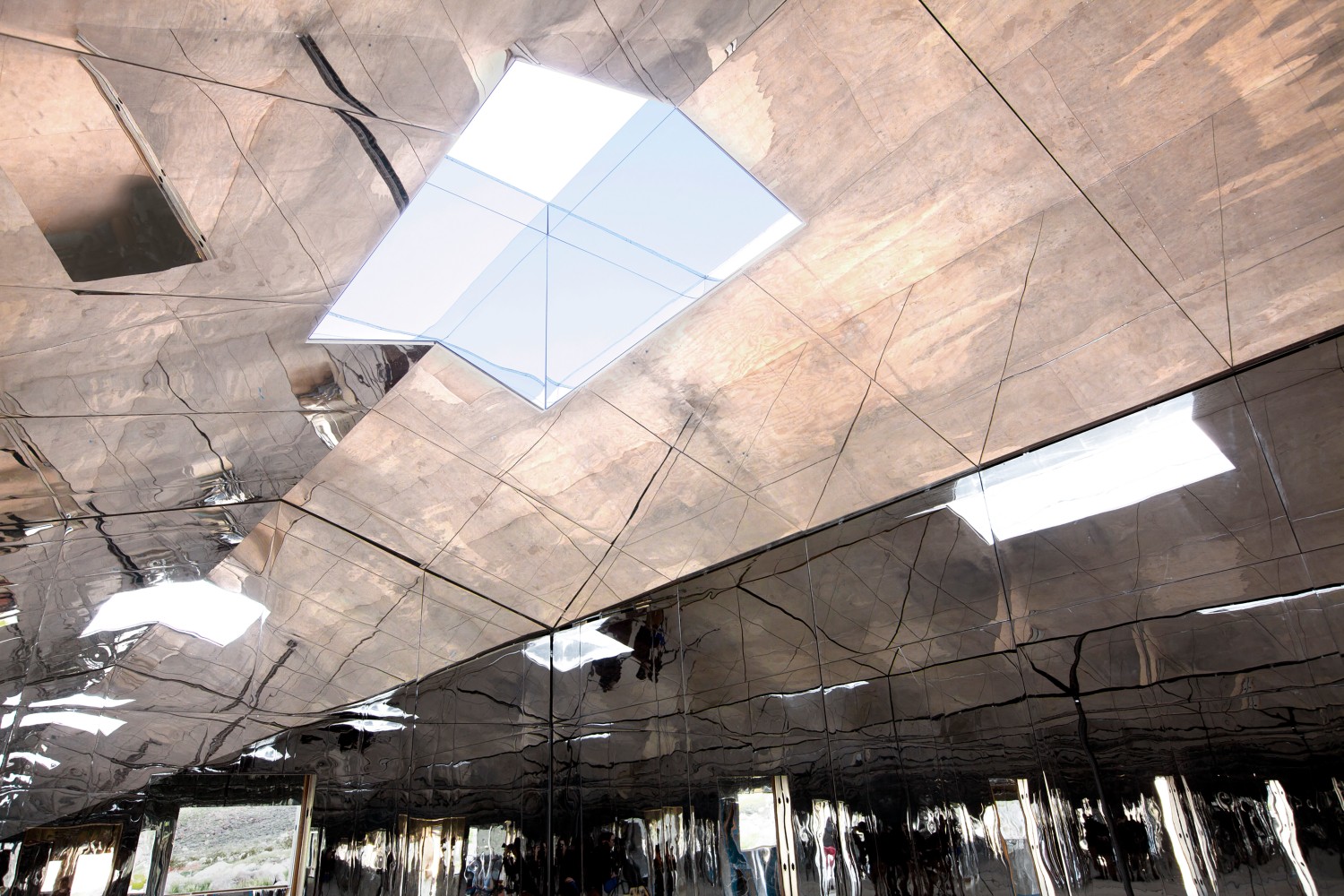 Installation view of living art installation by Doug Aitken