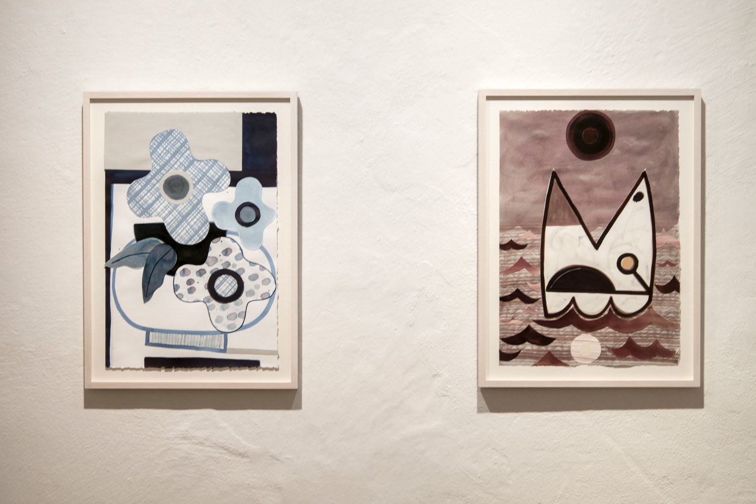 Installlation view, Austin Eddy, Vogel, Fisch und Farbe, Museum Penzberg &amp;ndash; Sammlung Campendonk, Penzberg, 2025