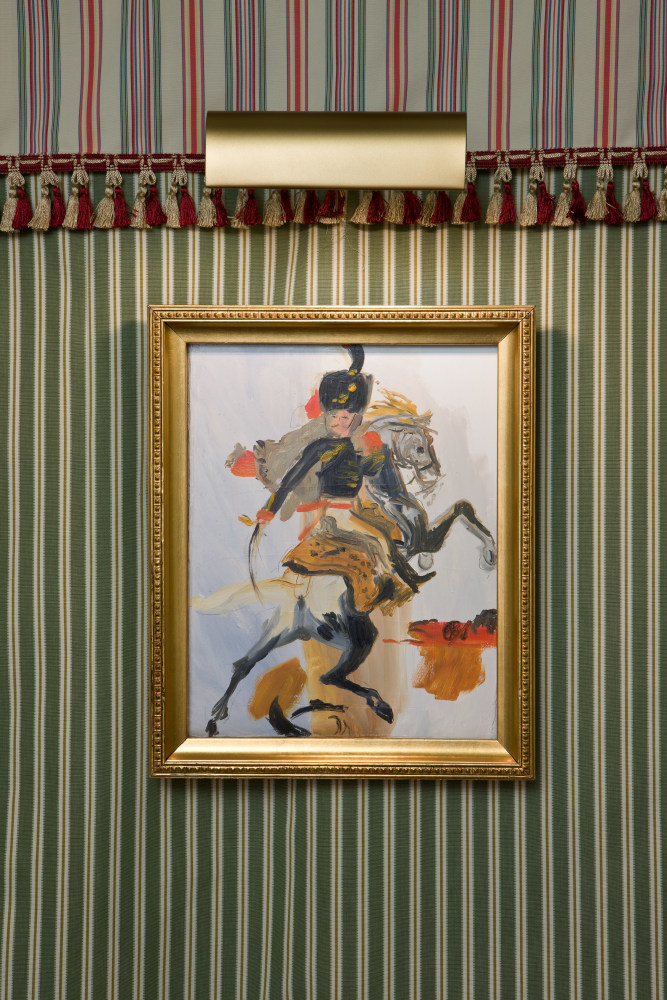 Installation view of works by Karen Kilimnik