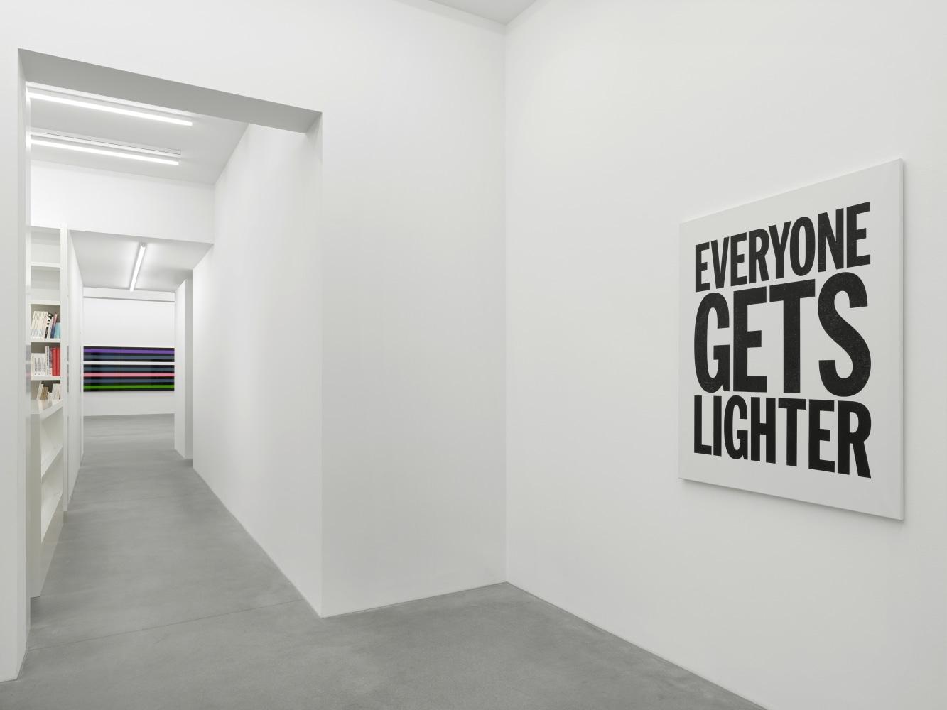 Installation view, Showroom,&amp;nbsp;EVERYONE GETS LIGHTER, Galerie Eva Presenhuber, Waldmannstrasse, Zurich, 2021