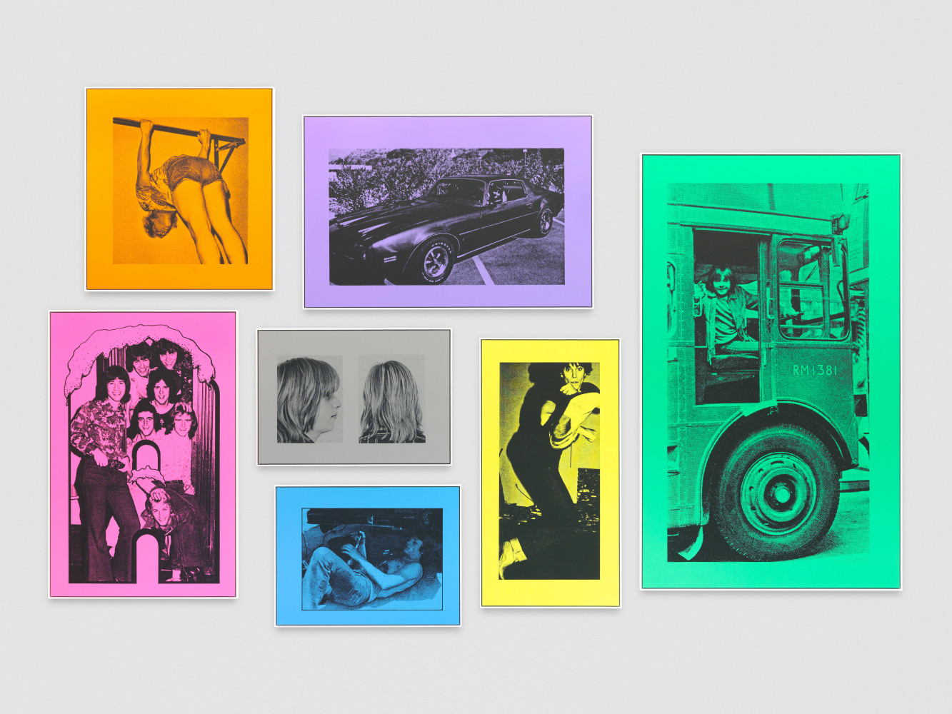 Ink and acrylic on rag paper on aluminum by Steven Shearer