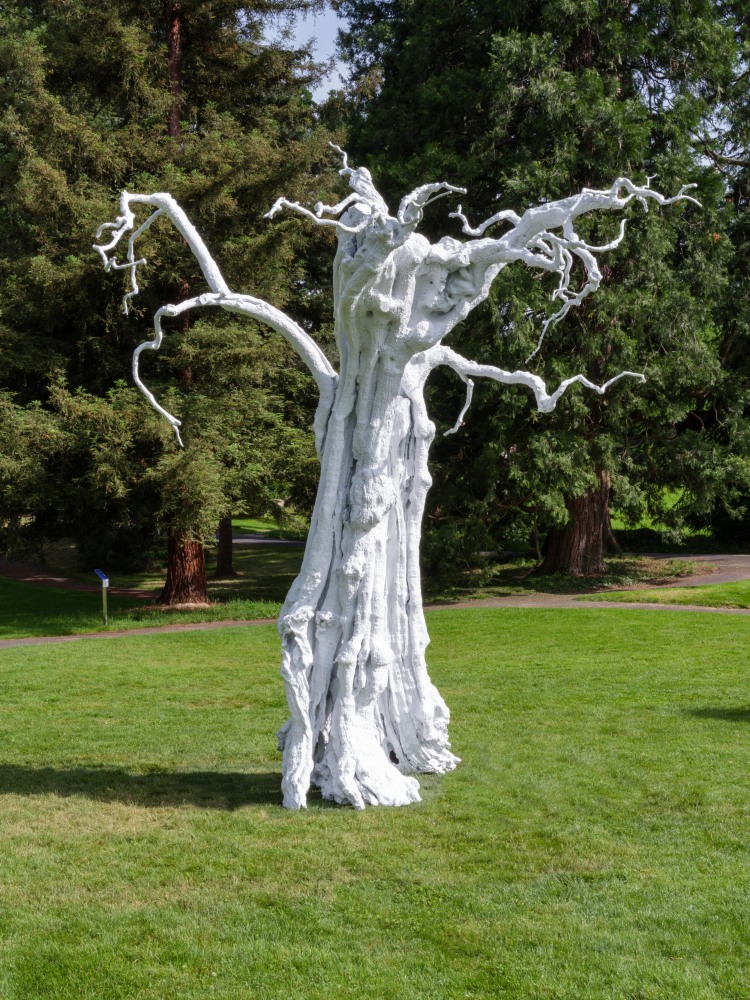 Installation view of sculpture by Ugo Rondinone