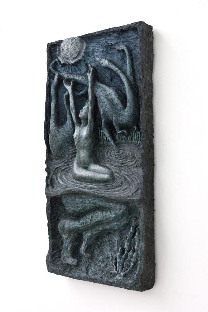 Jean-Marie Appriou Ice moon 2019 Cast bronze 114 x 60 x 14 cm / 44 7/8 x 23 5/8 x 5 1/2 in