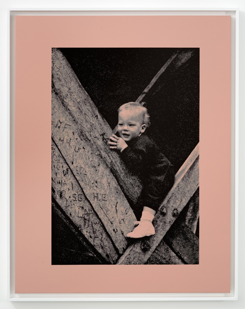 work image of silkscreen by Steven Shearer