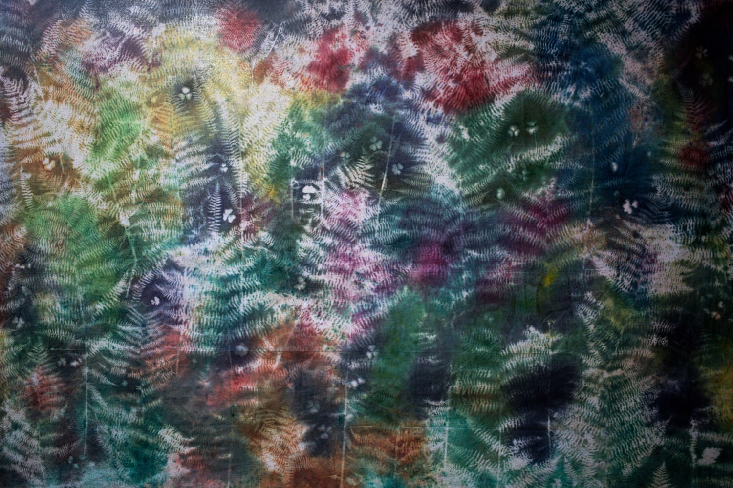 pigment painting by Sam Falls