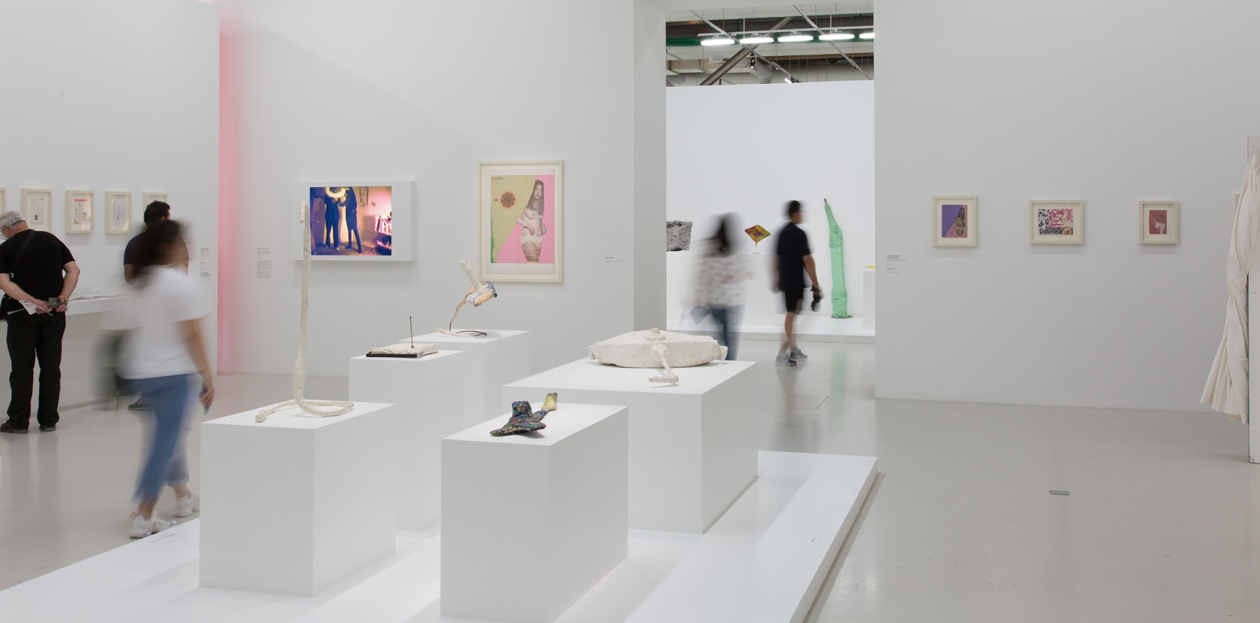 Installation view of works by Franz West