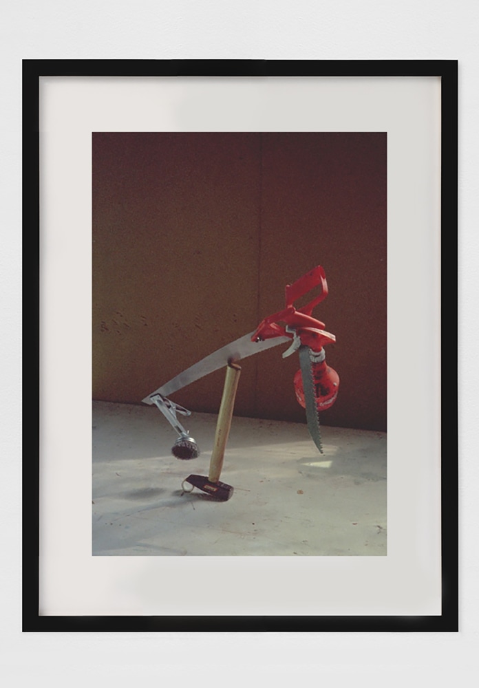 PETER FISCHLI / DAVID WEISS  Die missbrauchte Zeit (Equilibres–Serie)   1984 Chromogenic print, framed  Ed. 3/3  Image 40 x 30 cm / 15 3/4 x 11 3/4 in Frame 60 x 47 x 2.5 cm / 23 5/8 x 18 1/2 x 1 in  FISCW40013