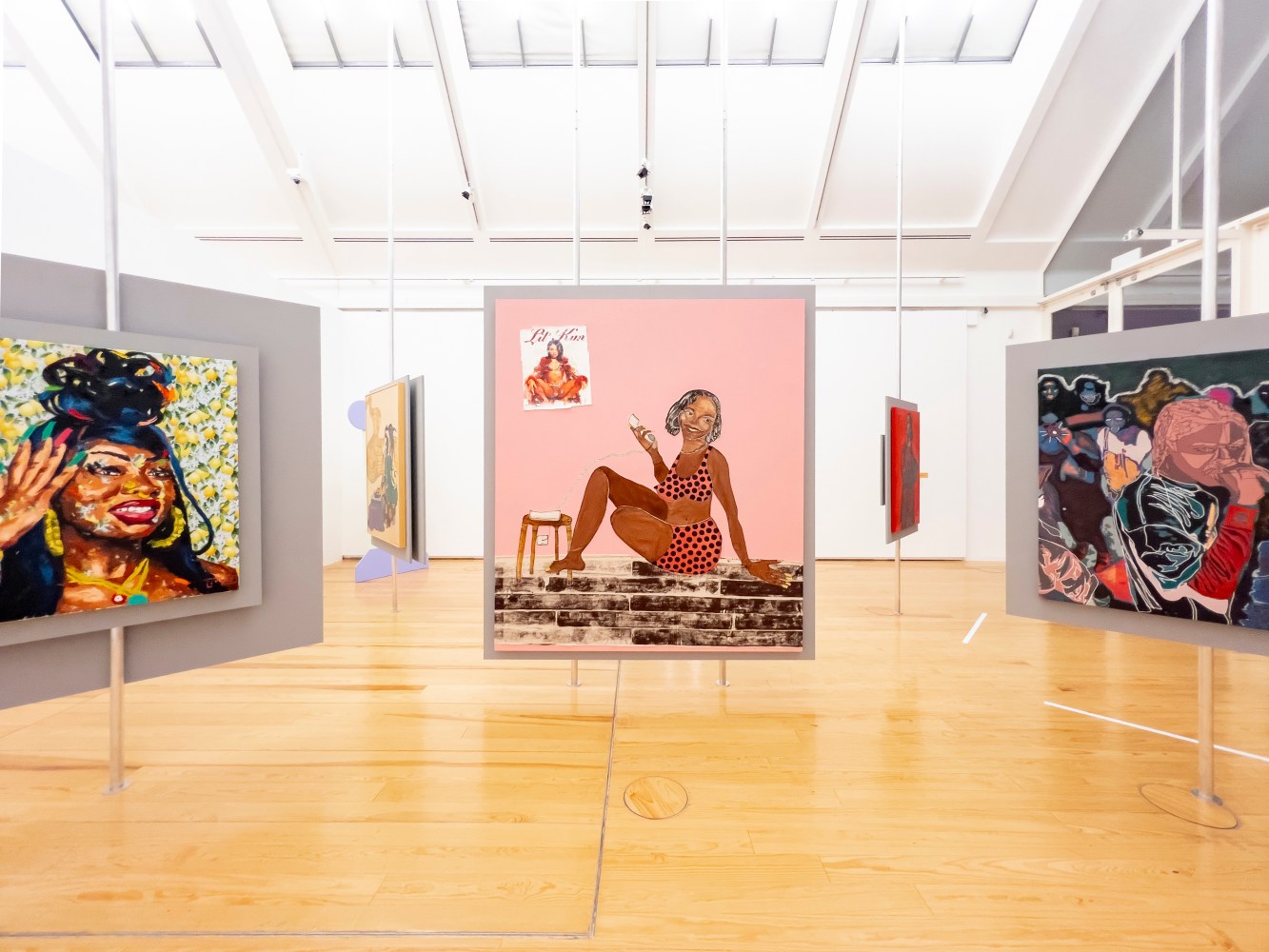 Installation view, Tschabalala Self, The Culture, Schirn Kunsthalle, Frankfurt, 2024
