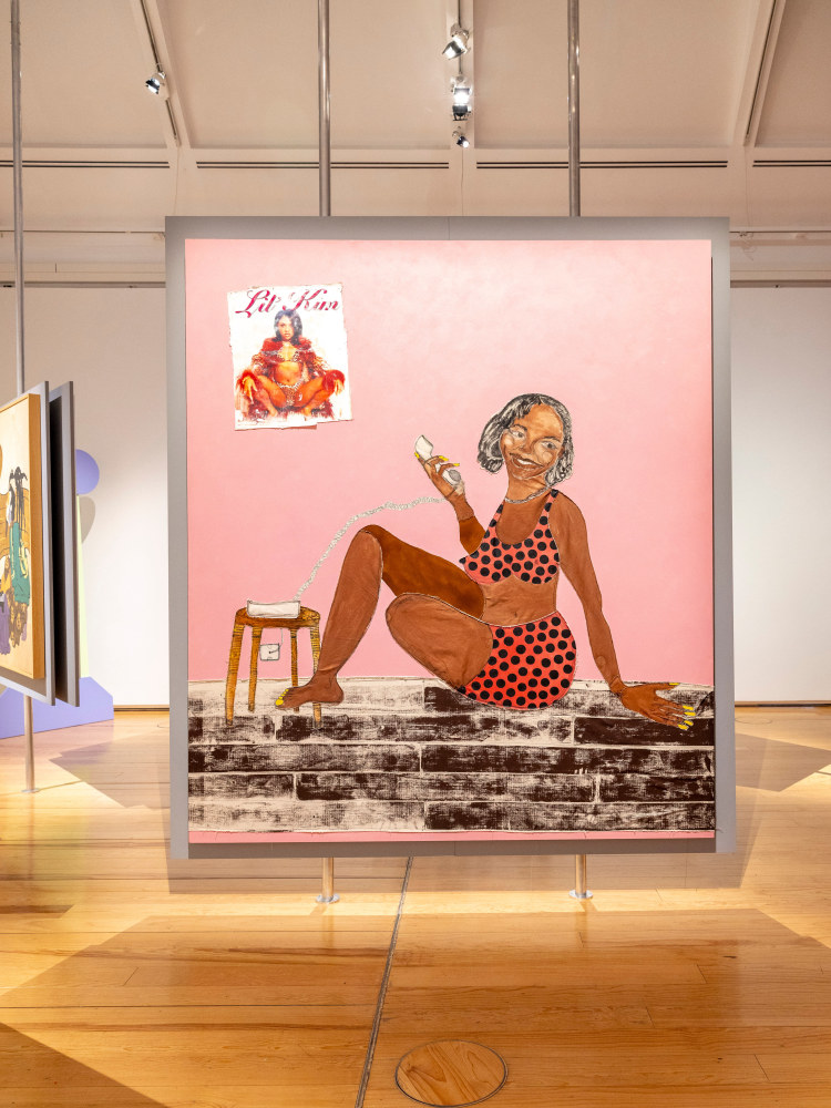 Installation view, Tschabalala Self, The Culture, Schirn Kunsthalle, Frankfurt, 2024