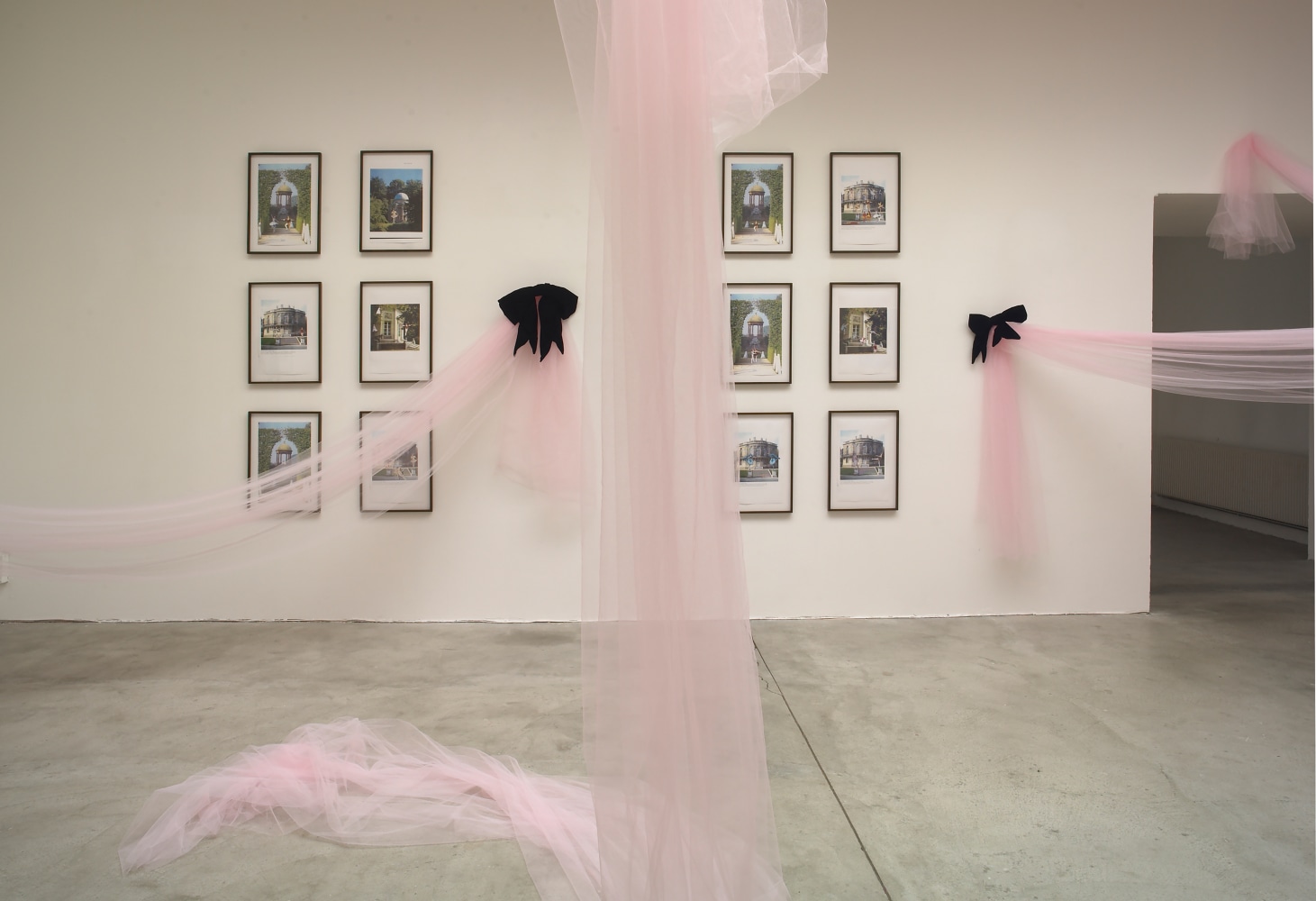 Installation view of works by Karen Kilimnik