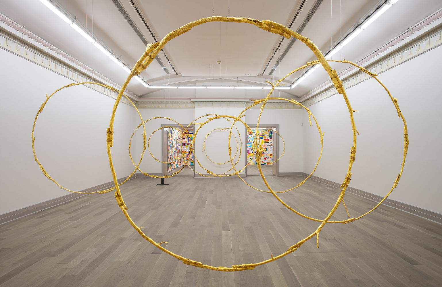 Installation view of works by Ugo Rondinone