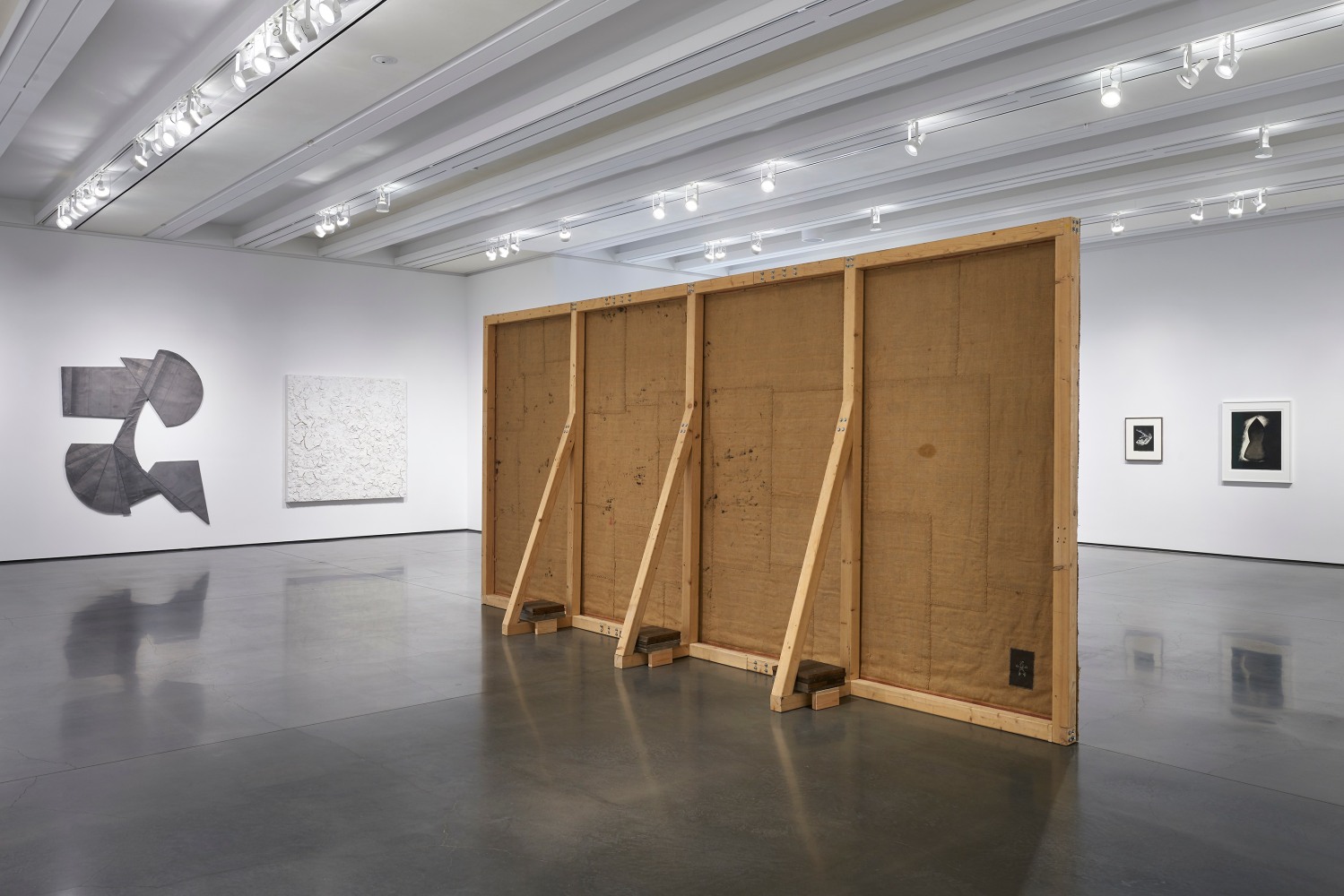 Installation view of works by various artists