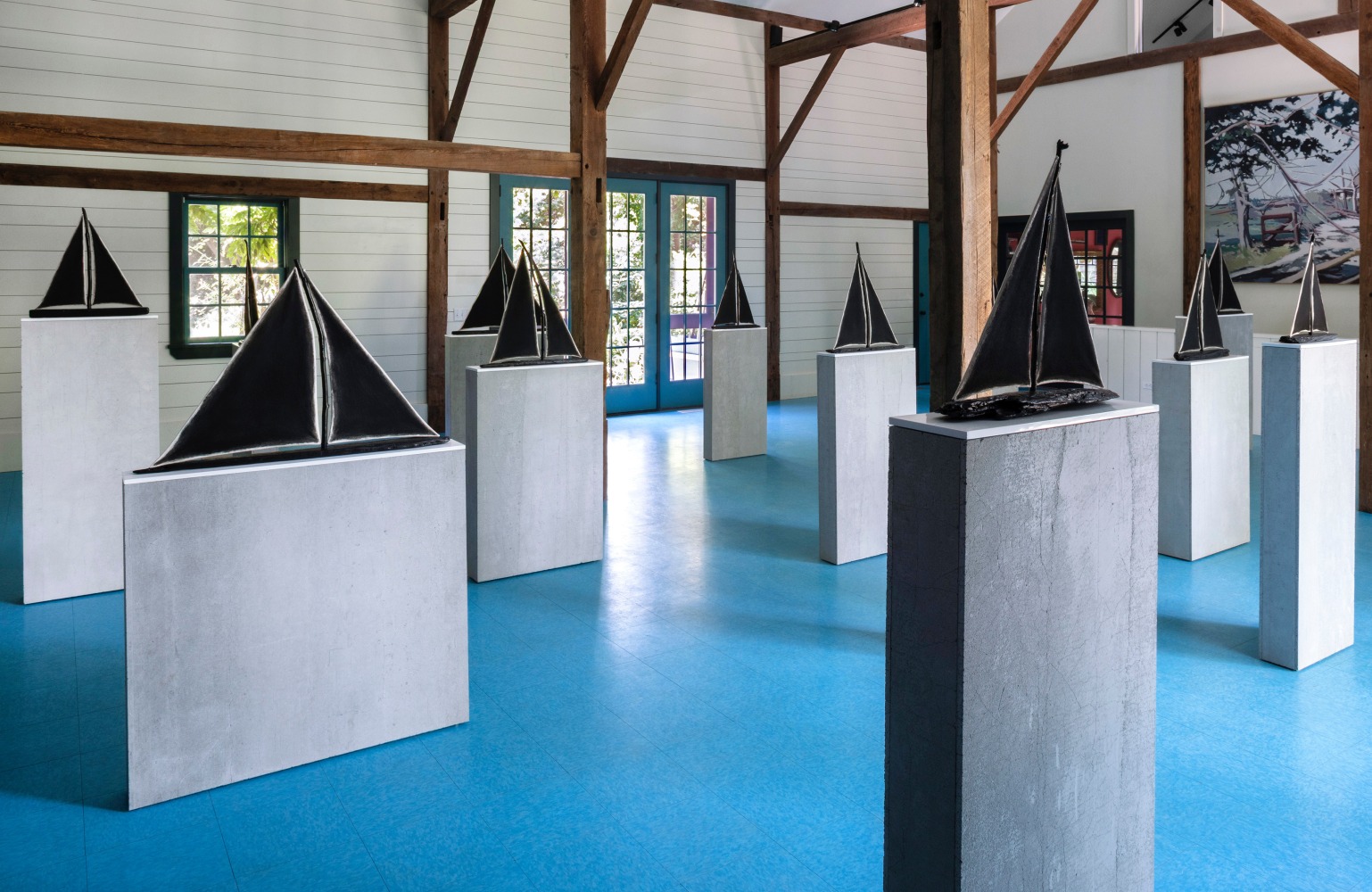 Installation view, Ugo Rondinone, sculpting wind, The Madoo Conservancy, Sagaponack, 2025