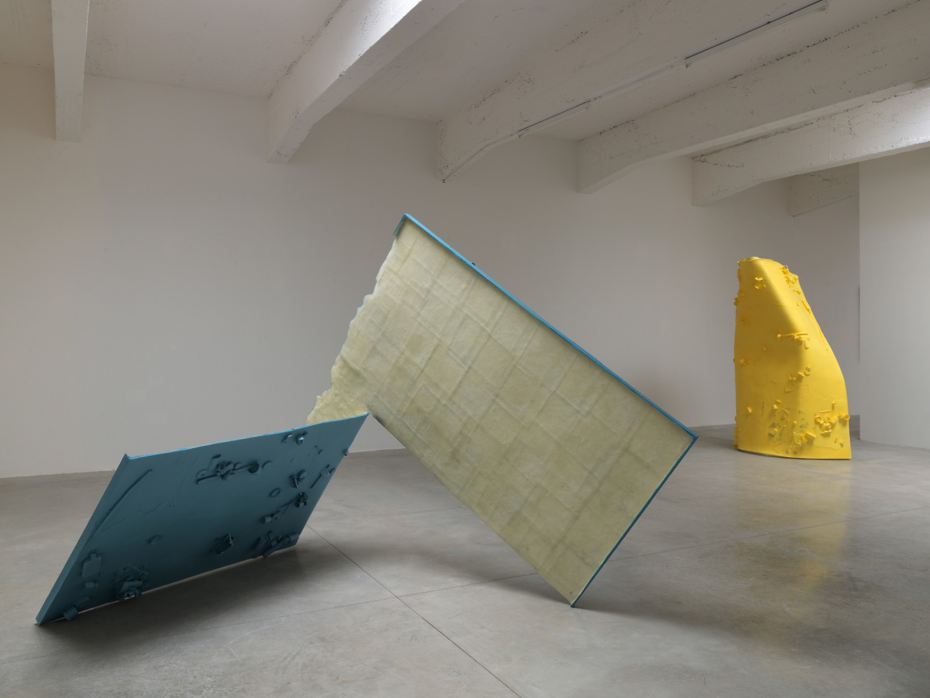 Installation view of sculptures by Alex Hubbard