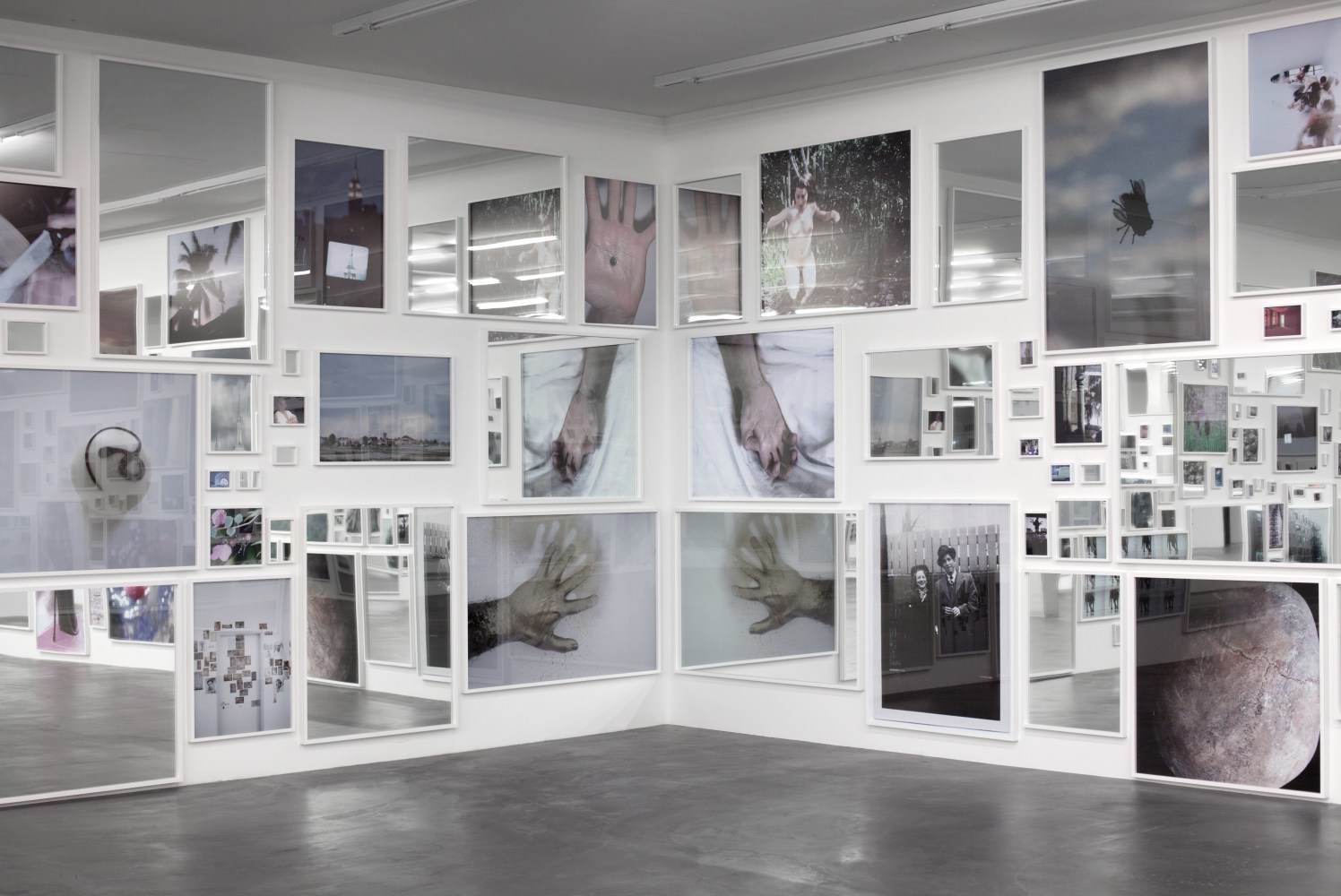 Douglas Gordon Everything is nothing without its reflection; A Photographic Pantomime 2013 180 Photographs, 180 mirrors; framed Dimension variable
