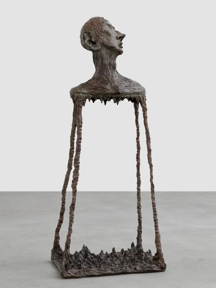 Jean-Marie Appriou Cyclops 2020 Patinated bronze, glass 155 x 63 x 45 cm / 61 x 24 3/4 x 17 3/4 in