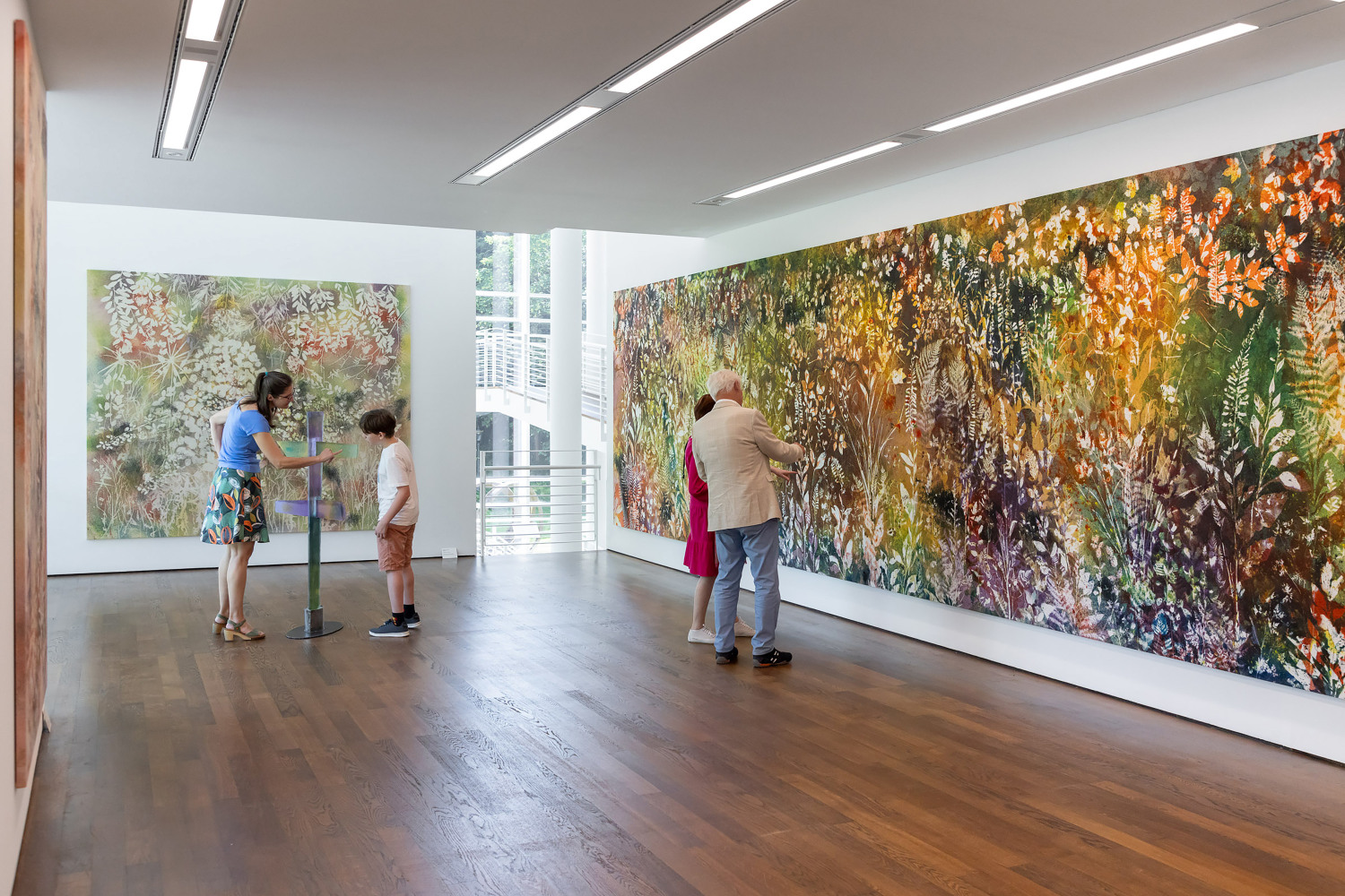 Installation view, Sam Falls, I Feel the Earth Whisper, Museum Frieder Burda, Baden-Baden, 2024